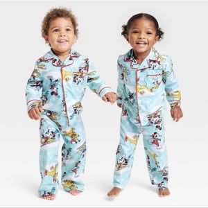 Toddler 2 pc Disney 100 Mickey Mouse Pajama Set size 12 M
